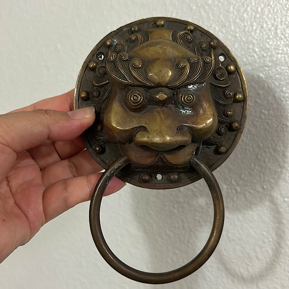 🖤Vtg Chinese Brass Door knocker - Picture 2 of 16